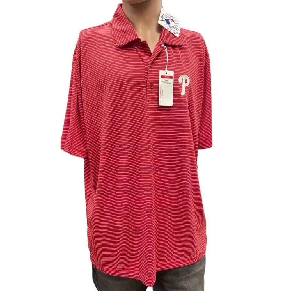 Antigua Gulf Polo Men's Red Shirt Size Large SKU 1321
